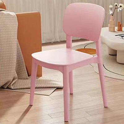 كرسي بلاستيك مربع عصري مبتكر بدون مسند ظهر لغرفة المعيشة 