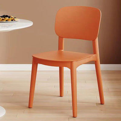 كرسي بلاستيك مربع عصري مبتكر بدون مسند ظهر لغرفة المعيشة 