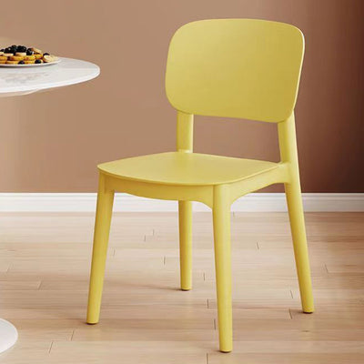 كرسي بلاستيك مربع عصري مبتكر بدون مسند ظهر لغرفة المعيشة 