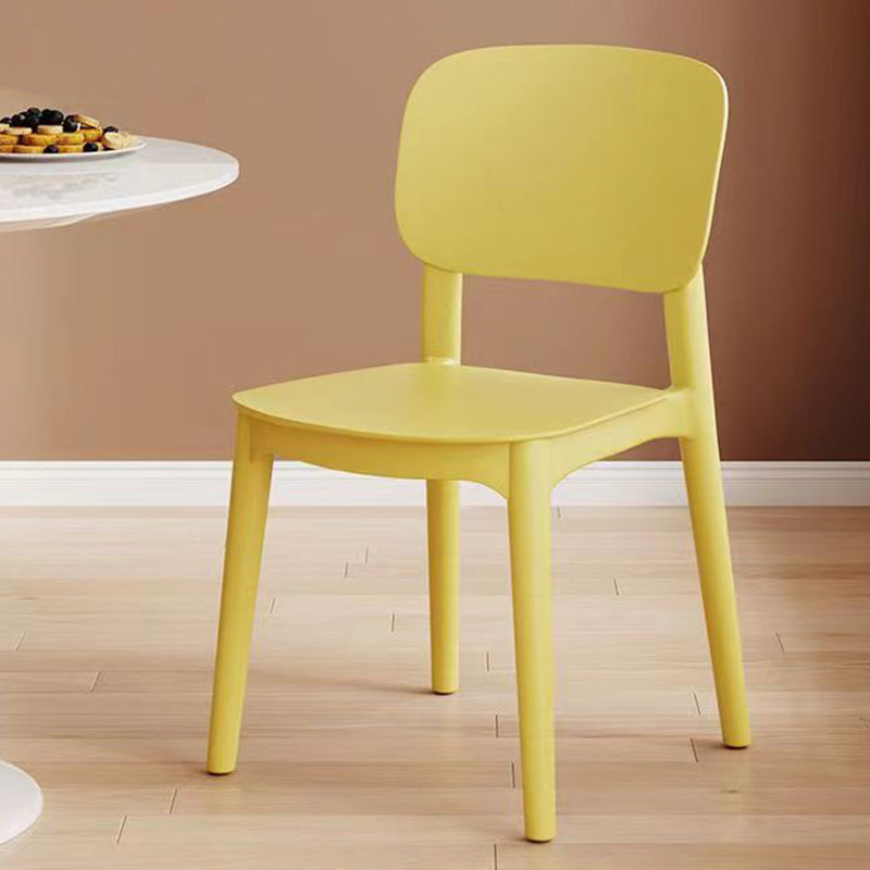 كرسي بلاستيك مربع عصري مبتكر بدون مسند ظهر لغرفة المعيشة 