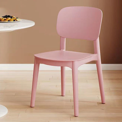 كرسي بلاستيك مربع عصري مبتكر بدون مسند ظهر لغرفة المعيشة 