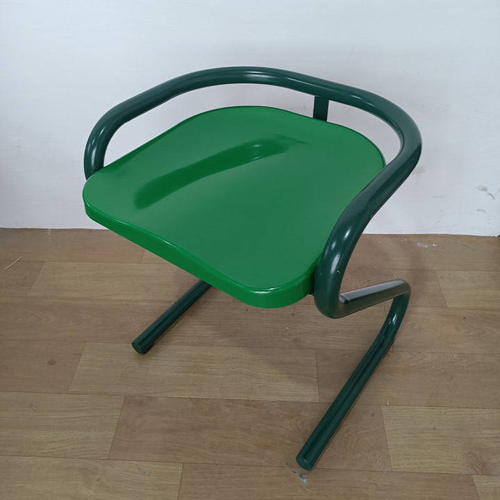 Silla de comedor sin respaldo ni brazos de hierro ABS cuadrada industrial contemporánea para comedor 