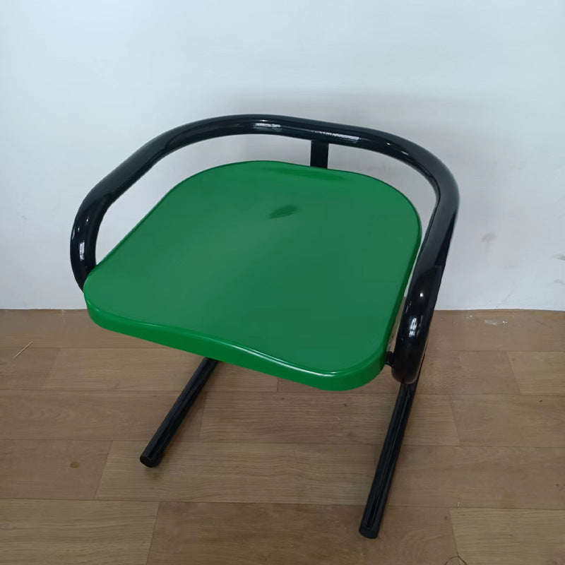 Silla de comedor sin respaldo ni brazos de hierro ABS cuadrada industrial contemporánea para comedor 