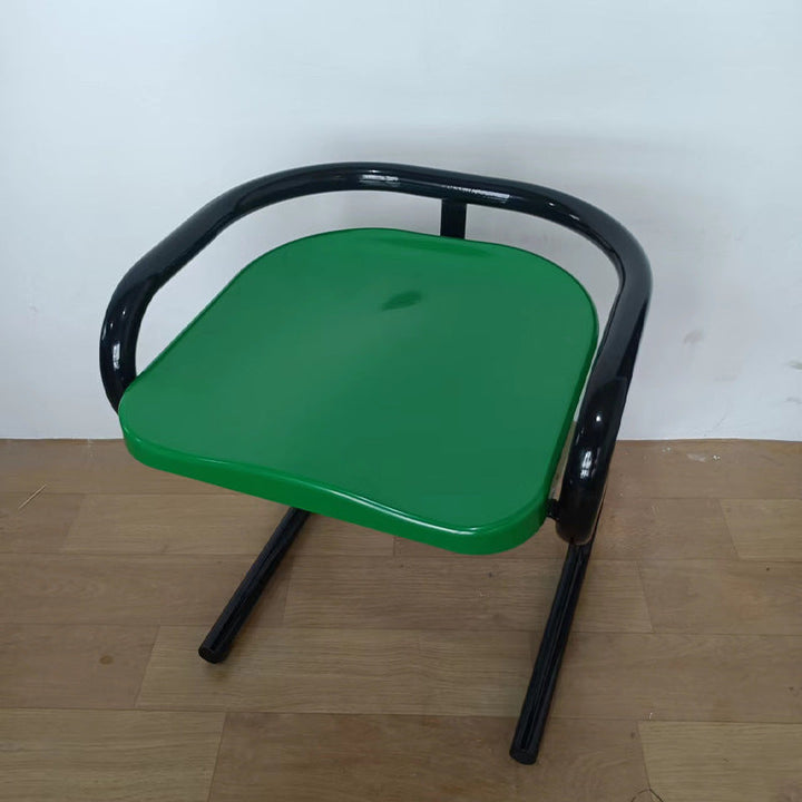 Silla de comedor sin respaldo ni brazos de hierro ABS cuadrada industrial contemporánea para comedor 