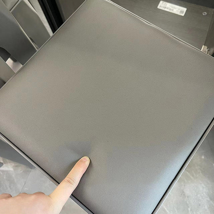 Moderner minimalistischer quadratischer Barhocker aus gepolstertem PU-Leder und PP-Kunststoff für das Esszimmer 