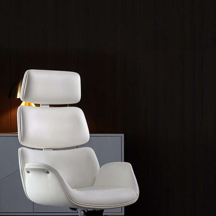 Fauteuil de bureau contemporain en cuir microfibre de luxe occidental rectangulaire avec dossier segmenté et accoudoir pour bureau à domicile 