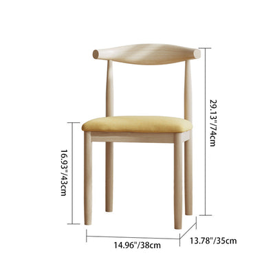 Chaise de salle à manger rembourrée en cuir PU en lin carré rétro traditionnel avec dossier pour salle à manger 