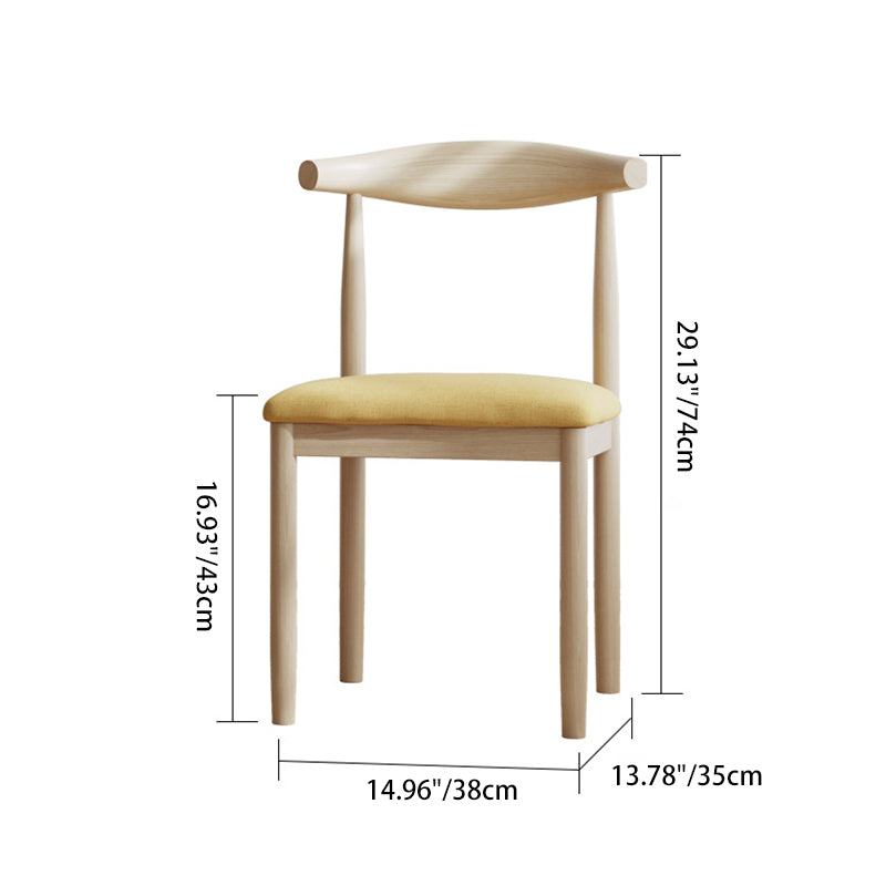 Chaise de salle à manger rembourrée en cuir PU en lin carré rétro traditionnel avec dossier pour salle à manger 