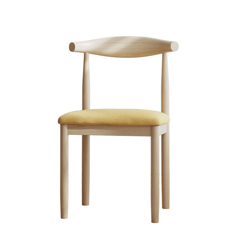 Chaise de salle à manger traditionnelle vintage Cow Corner Square rembourrée en acier au carbone avec dossier 