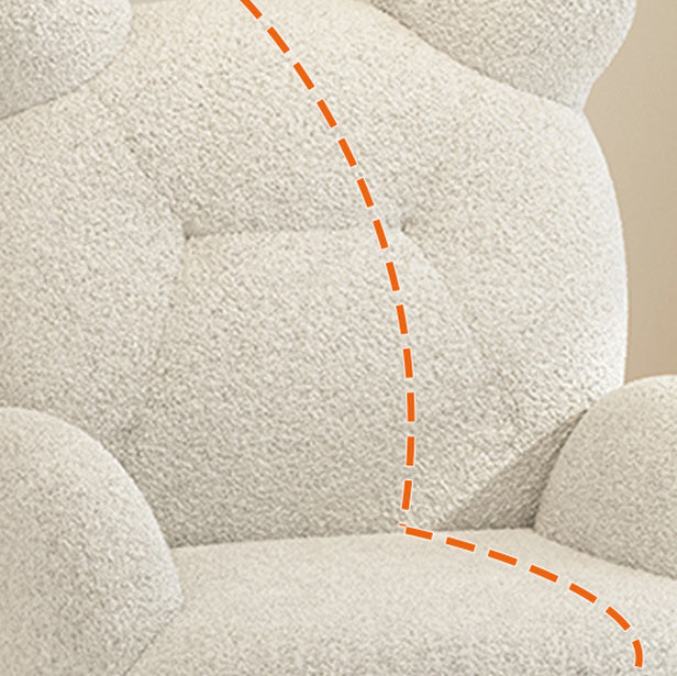 Silla de acento de cachemira con respaldo y reposabrazos para niños creativos contemporáneos en forma de oso y cordero para sala de estar 
