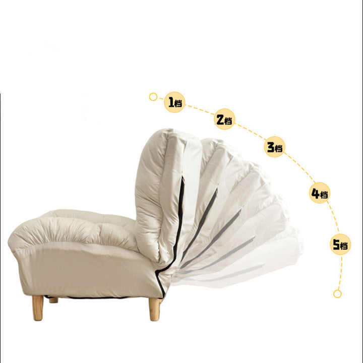 Sillón auxiliar rectangular moderno y minimalista de tela sherpa de tejido sintético, con estructura de acero y madera, respaldo y reposapiés, para sala de estar 