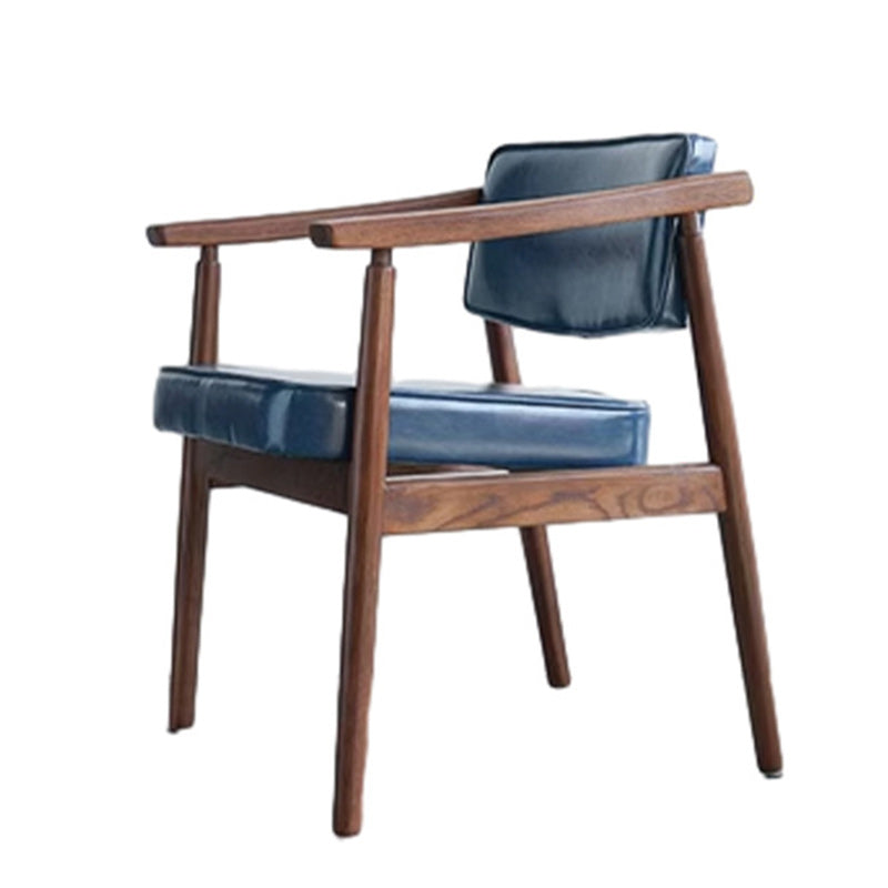 Silla de comedor de plástico de ratán cuadrada nórdica contemporánea con respaldo y reposabrazos para comedor 