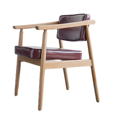 Silla de comedor de plástico de ratán cuadrada nórdica contemporánea con respaldo y reposabrazos para comedor 