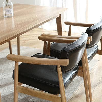 Silla de comedor de plástico de ratán cuadrada nórdica contemporánea con respaldo y reposabrazos para comedor 
