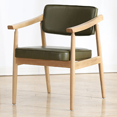 Silla de comedor de plástico de ratán cuadrada nórdica contemporánea con respaldo y reposabrazos para comedor 