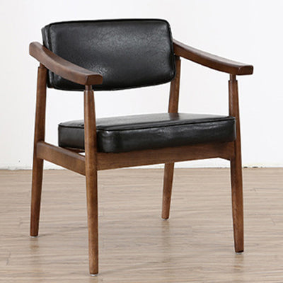 Silla de comedor de plástico de ratán cuadrada nórdica contemporánea con respaldo y reposabrazos para comedor 