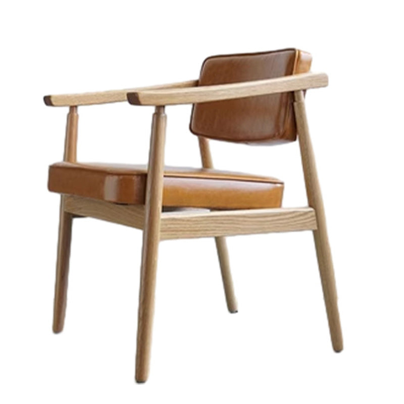 Silla de comedor de plástico de ratán cuadrada nórdica contemporánea con respaldo y reposabrazos para comedor 