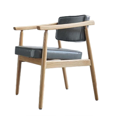 Silla de comedor de plástico de ratán cuadrada nórdica contemporánea con respaldo y reposabrazos para comedor 