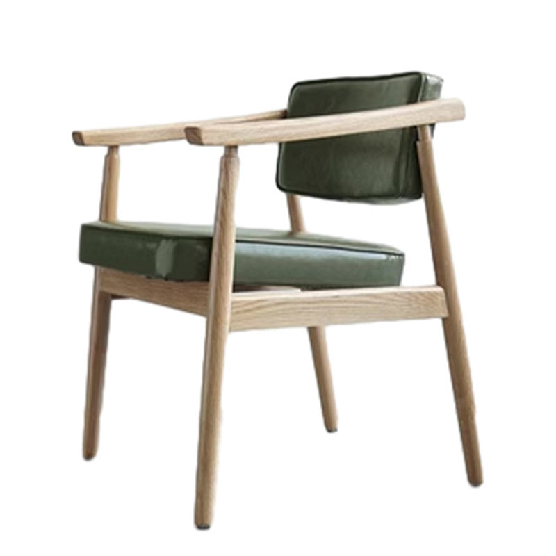 Silla de comedor de plástico de ratán cuadrada nórdica contemporánea con respaldo y reposabrazos para comedor 