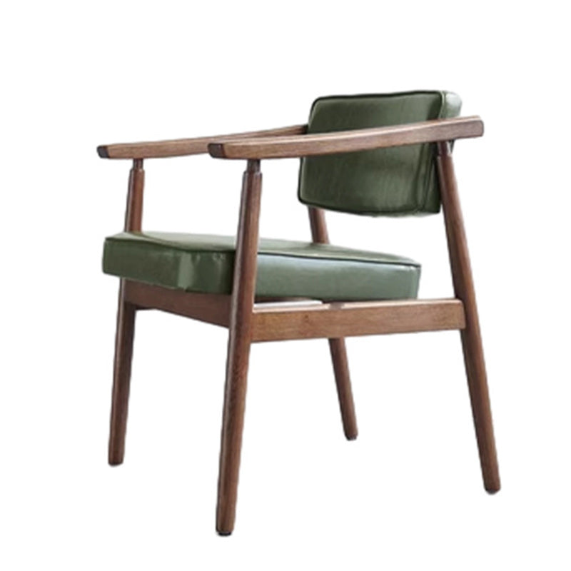Silla de comedor de plástico de ratán cuadrada nórdica contemporánea con respaldo y reposabrazos para comedor 