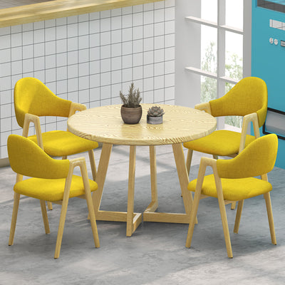 Silla de comedor contemporánea nórdica cuadrada tapizada con estructura de hierro y lino, respaldo curvado y reposabrazos para comedor 