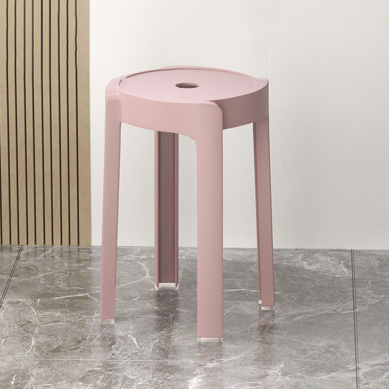 Silla de Comedor Apilable de Plástico Engrosado con Diseño Moderno Minimalista y Forma Redonda de Molino de Viento para Sala de Estar 