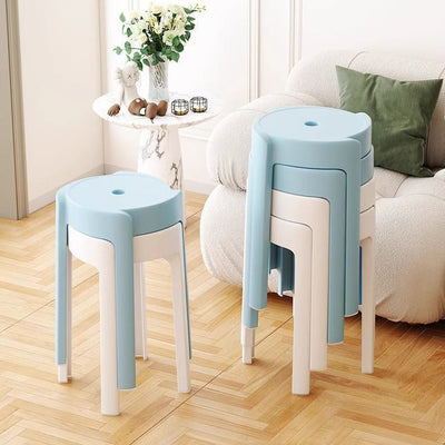 Silla de Comedor Apilable de Plástico Engrosado con Diseño Moderno Minimalista y Forma Redonda de Molino de Viento para Sala de Estar 