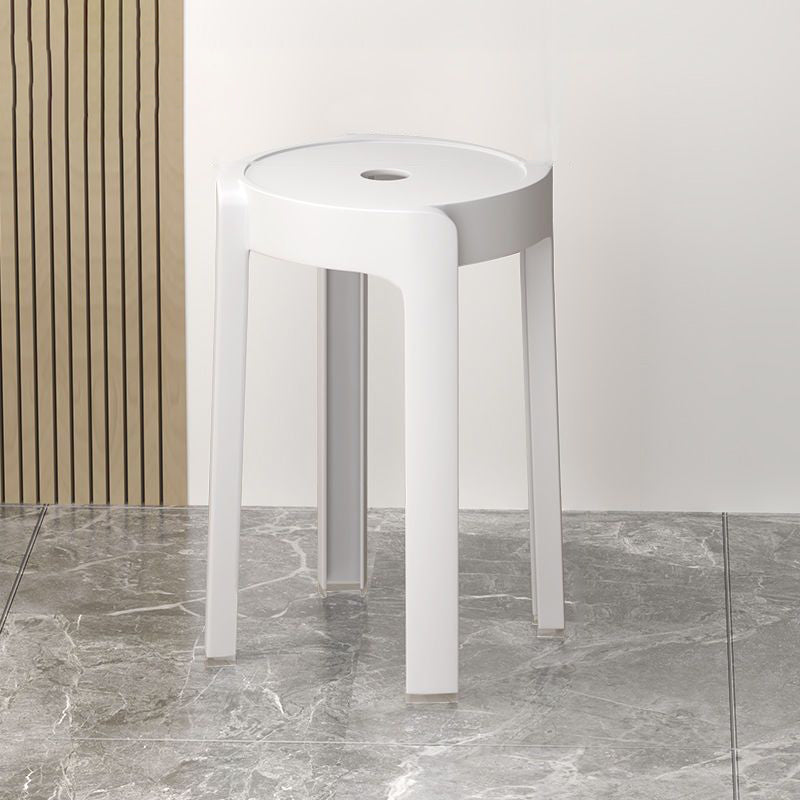 Silla de Comedor Apilable de Plástico Engrosado con Diseño Moderno Minimalista y Forma Redonda de Molino de Viento para Sala de Estar 