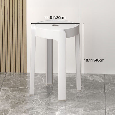 Silla de Comedor Apilable de Plástico Engrosado con Diseño Moderno Minimalista y Forma Redonda de Molino de Viento para Sala de Estar 
