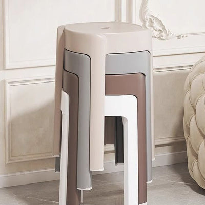 Silla de Comedor Apilable de Plástico Engrosado con Diseño Moderno Minimalista y Forma Redonda de Molino de Viento para Sala de Estar 
