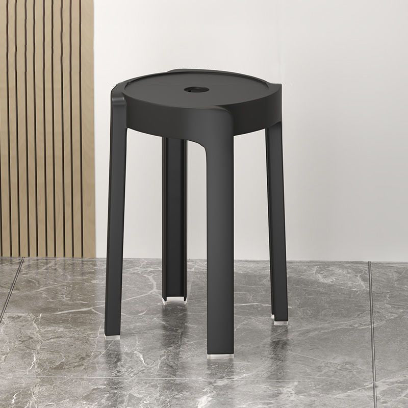 Silla de Comedor Apilable de Plástico Engrosado con Diseño Moderno Minimalista y Forma Redonda de Molino de Viento para Sala de Estar 