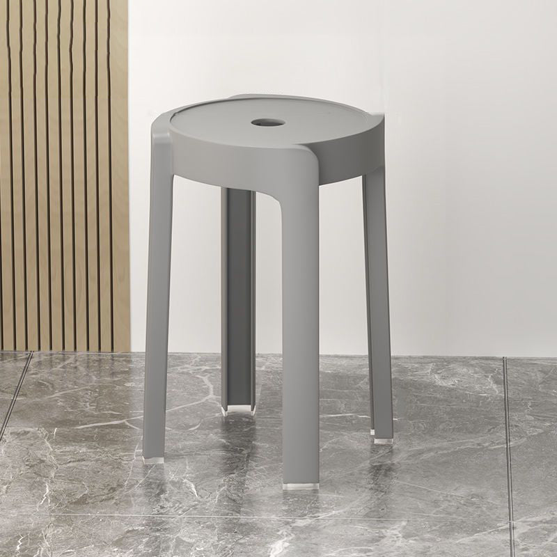 Silla de Comedor Apilable de Plástico Engrosado con Diseño Moderno Minimalista y Forma Redonda de Molino de Viento para Sala de Estar 