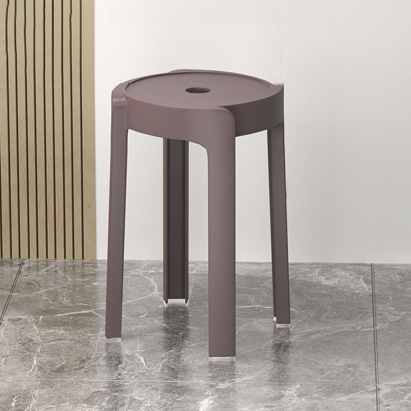 Silla de Comedor Apilable de Plástico Engrosado con Diseño Moderno Minimalista y Forma Redonda de Molino de Viento para Sala de Estar 