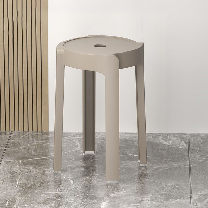 Silla de Comedor Apilable de Plástico Engrosado con Diseño Moderno Minimalista y Forma Redonda de Molino de Viento para Sala de Estar 