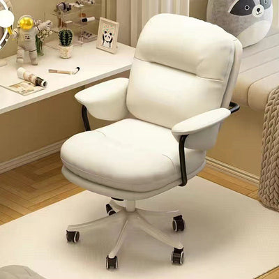 Chaise de bureau carrée en cuir minimaliste moderne en nylon et acier avec dossier et accoudoirs pour la maison 