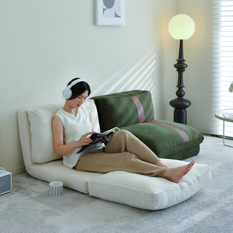 Sillón decorativo moderno minimalista de pana y hierro, rectangular/cuadrado, con respaldo, para sala de estar 
