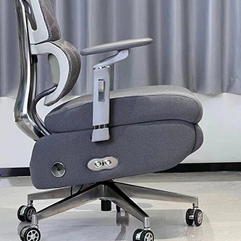 Modern Minimalist Square Rectangle Aluminum Alloy Velvet Electric Massage Desk Chair Backrest Armrest Footrest For Home Office