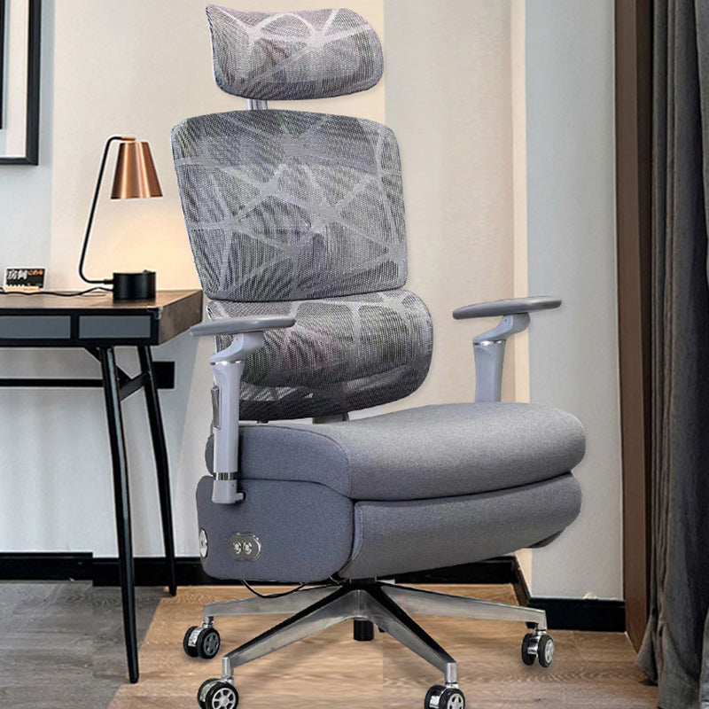 Modern Minimalist Square Rectangle Aluminum Alloy Velvet Electric Massage Desk Chair Backrest Armrest Footrest For Home Office