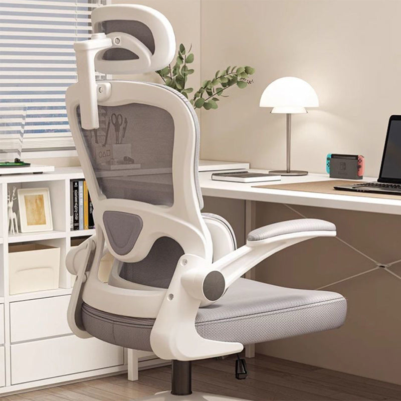 Moderno Minimalista Tela Nylon Rectángulo Cuadrado Triángulo Curva Escritorio Silla Respaldo Reposabrazos Para Oficina en Casa 
