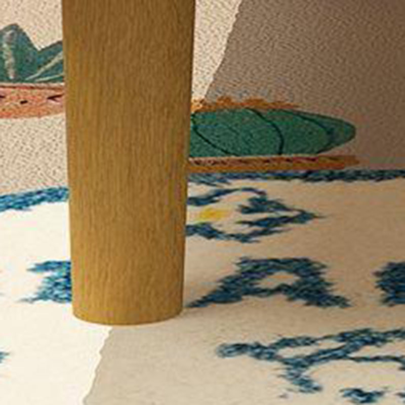 Canapé contemporain en tissu scandinave, bois massif, rectangle, treillis, pieds cylindriques, dossier, accoudoir pour salon 