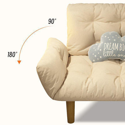 Canapé contemporain en tissu scandinave, bois massif, rectangle, treillis, pieds cylindriques, dossier, accoudoir pour salon 