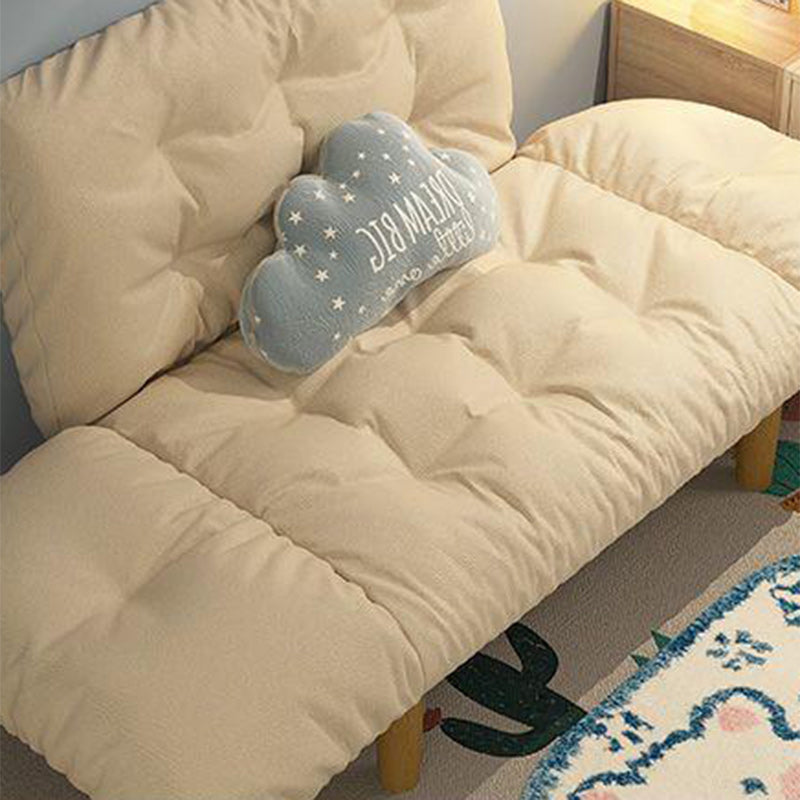 Canapé contemporain en tissu scandinave, bois massif, rectangle, treillis, pieds cylindriques, dossier, accoudoir pour salon 