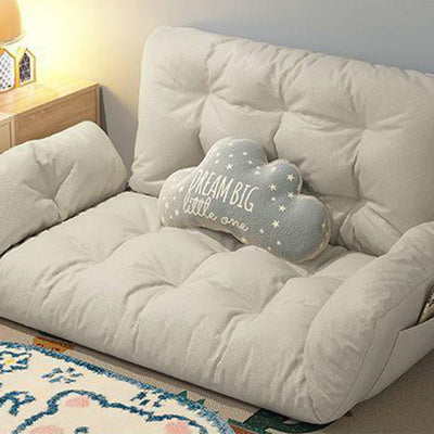 Canapé contemporain en tissu scandinave, bois massif, rectangle, treillis, pieds cylindriques, dossier, accoudoir pour salon 