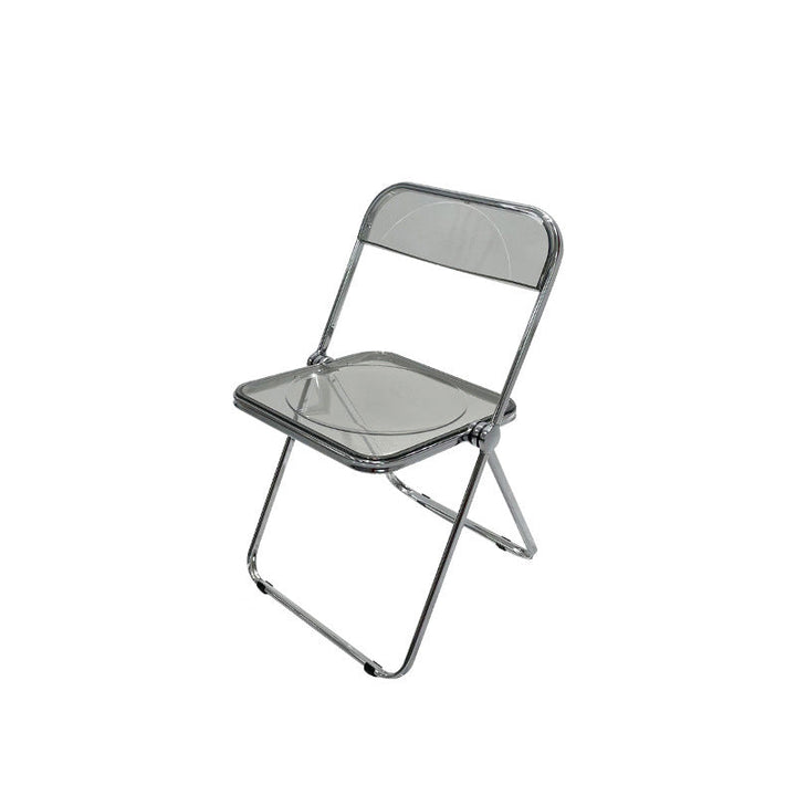 Zeitgenössischer skandinavischer quadratischer Acryl klappbarer Esszimmerstuhl mit Rückenlehne für das Esszimmer 