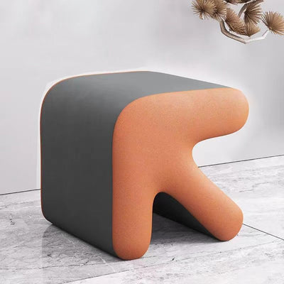 Contemporary Creative Arrow Design Leather Upholstered Portable Footstool For Living Room