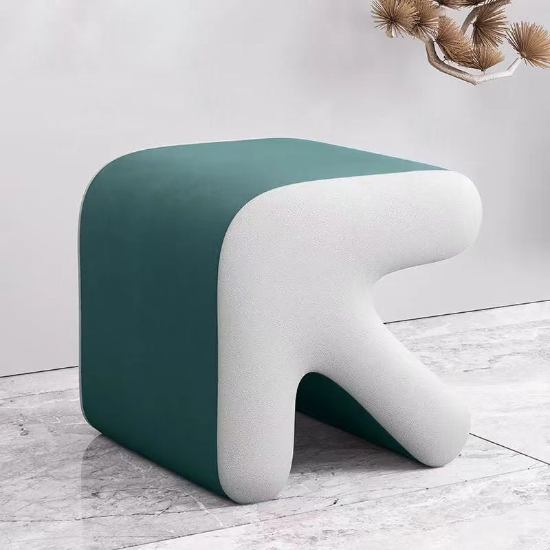 Contemporary Creative Arrow Design Leather Upholstered Portable Footstool For Living Room