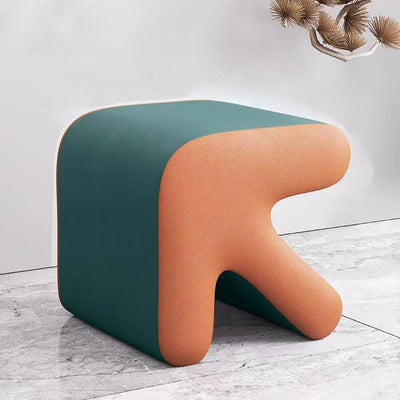 Contemporary Creative Arrow Design Leather Upholstered Portable Footstool For Living Room
