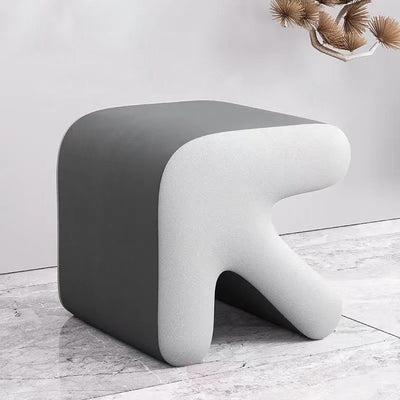 Contemporary Creative Arrow Design Leather Upholstered Portable Footstool For Living Room