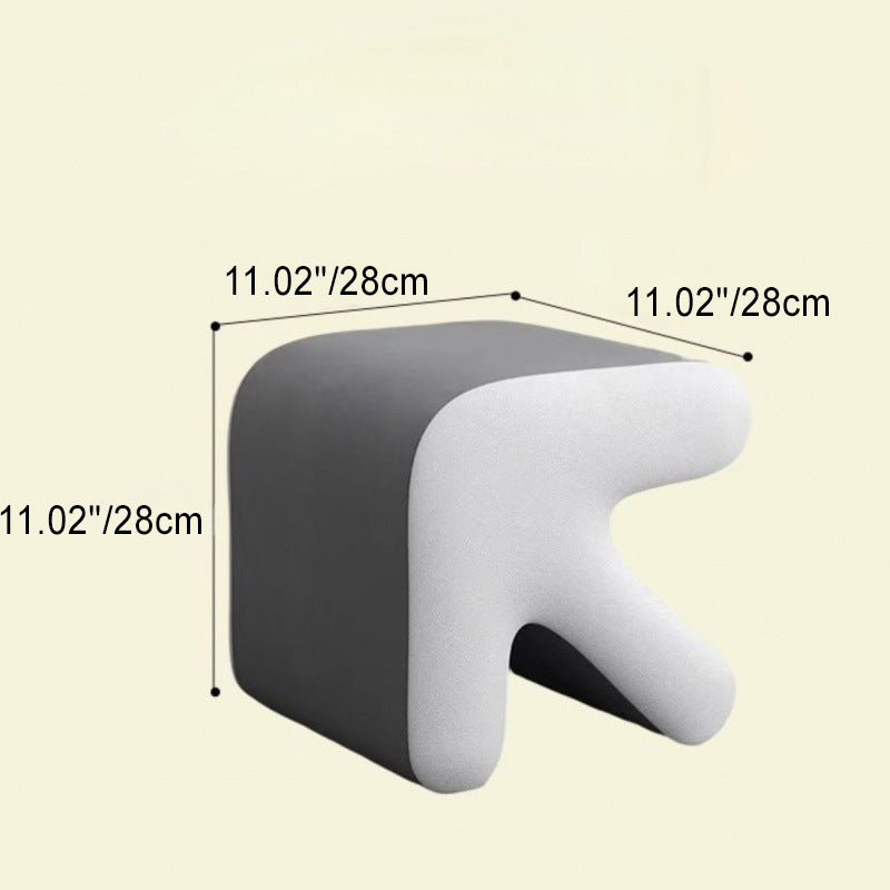 Contemporary Creative Arrow Design Leather Upholstered Portable Footstool For Living Room