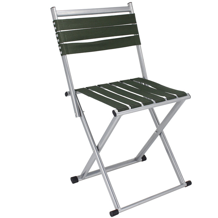 Silla de camping plegable contemporánea nórdica de polipropileno y acero al carbono cuadrada con respaldo para pesca, para exterior y patio 